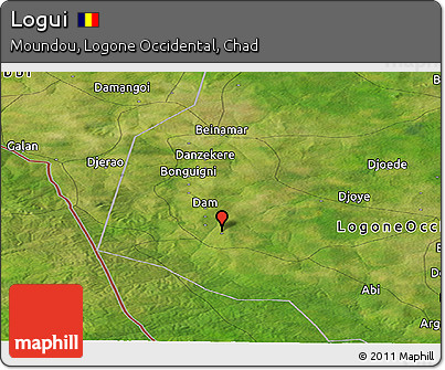 Satellite Panoramic Map of Logui