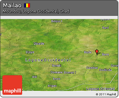 Satellite Panoramic Map of Mailao