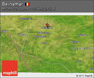 Satellite Panoramic Map of Beinamar