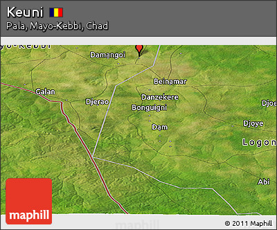 Satellite Panoramic Map of Keuni