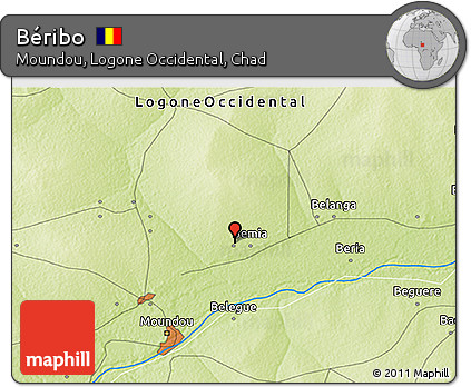 Physical 3D Map of Béribo