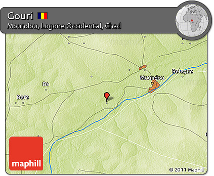 Physical 3D Map of Gouri