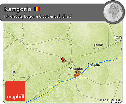 Physical 3D Map of Kamgorio