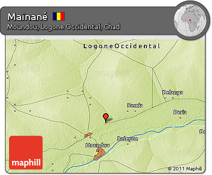 Physical 3D Map of Maïnané