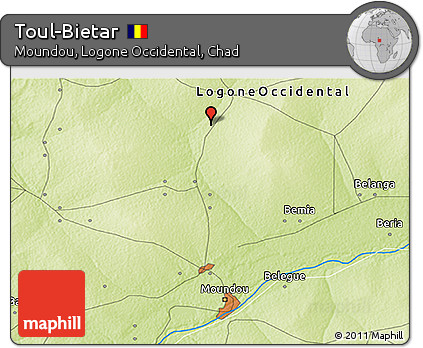 Physical 3D Map of Toul-Bietar