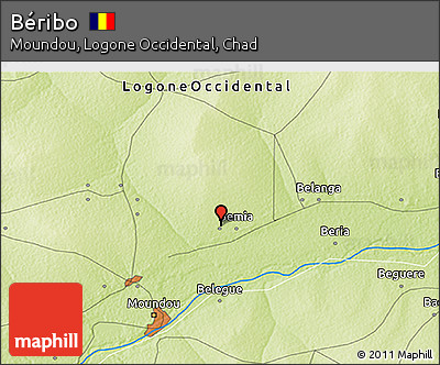 Physical 3D Map of Béribo