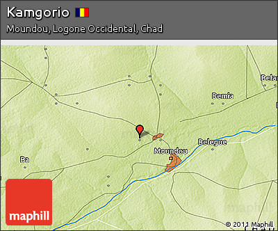 Physical 3D Map of Kamgorio