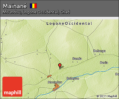 Physical 3D Map of Maïnané