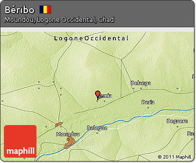 Physical 3D Map of Béribo