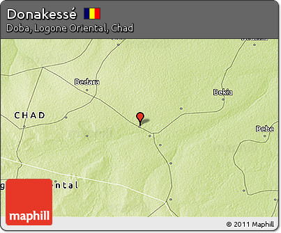 Physical 3D Map of Donakessé