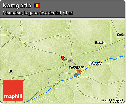 Physical 3D Map of Kamgorio