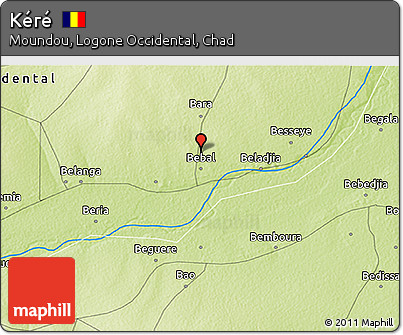 Physical 3D Map of Kéré