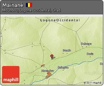 Physical 3D Map of Maïnané