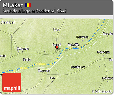 Physical 3D Map of Milakar