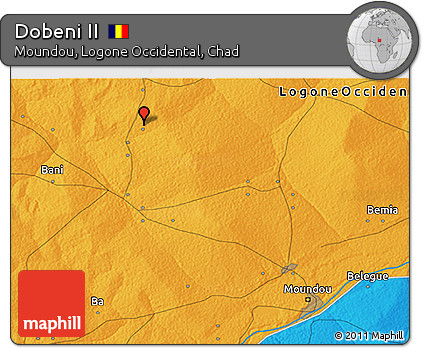 Political 3D Map of Dobeni II