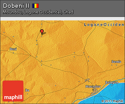 Political 3D Map of Dobeni II