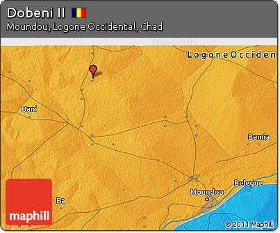 Political 3D Map of Dobeni II