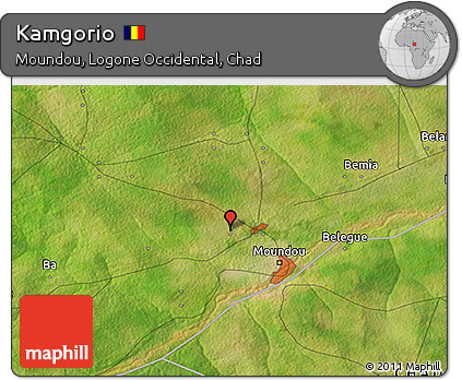 Satellite 3D Map of Kamgorio