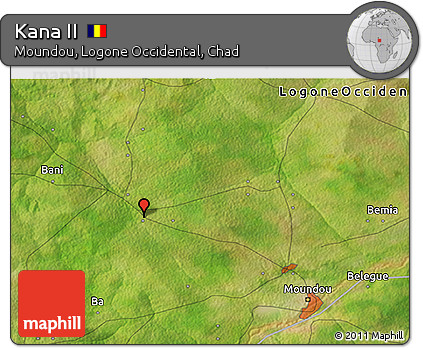 Satellite 3D Map of Kana II