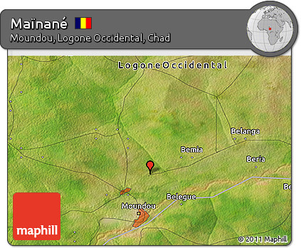 Satellite 3D Map of Maïnané