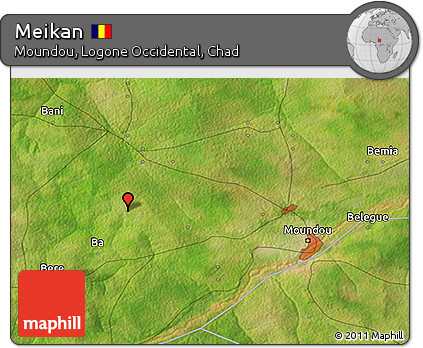 Satellite 3D Map of Meikan