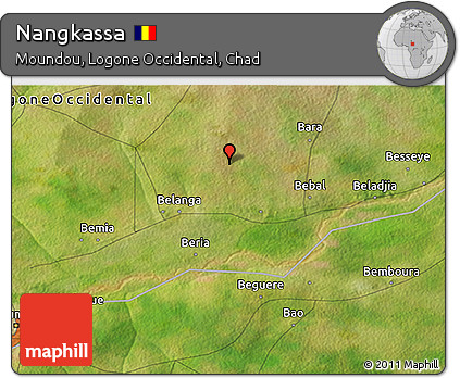 Satellite 3D Map of Nangkassa