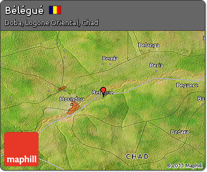 Satellite 3D Map of Bélégué
