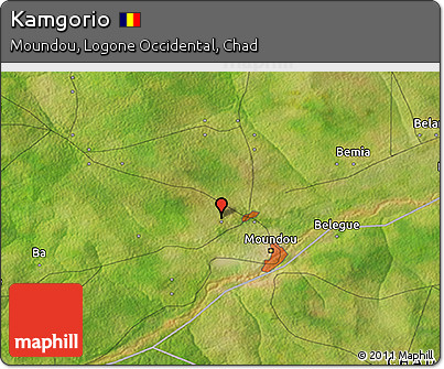 Satellite 3D Map of Kamgorio