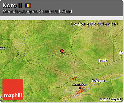 Satellite 3D Map of Koro II