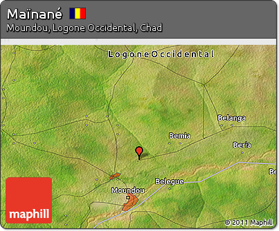 Satellite 3D Map of Maïnané