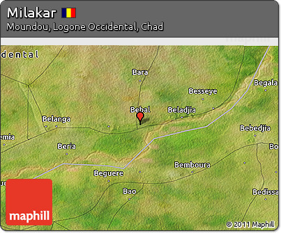 Satellite 3D Map of Milakar