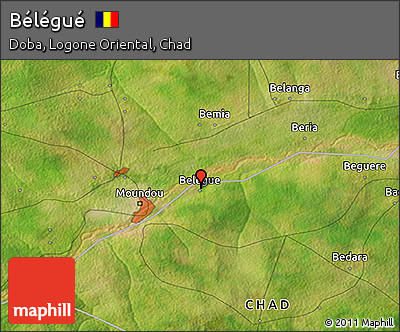 Satellite 3D Map of Bélégué