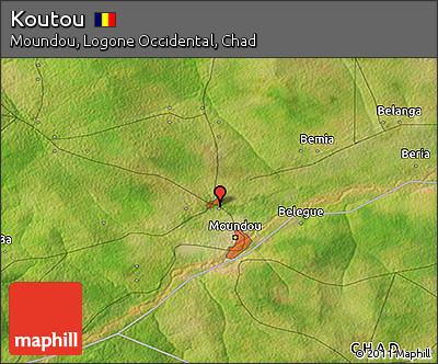 Satellite 3D Map of Koutou