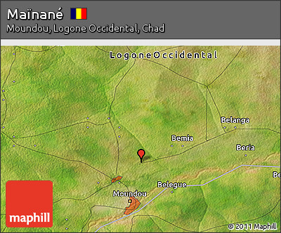 Satellite 3D Map of Maïnané