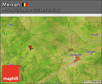 Satellite 3D Map of Meikan