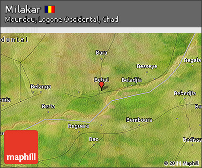 Satellite 3D Map of Milakar