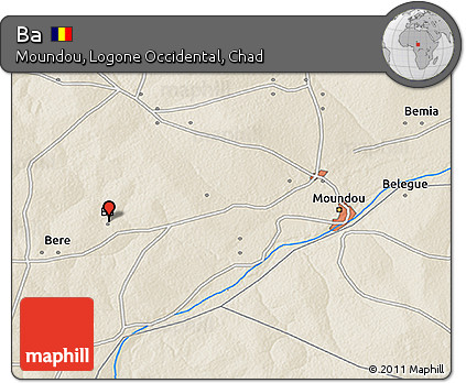 Shaded Relief 3D Map of Ba