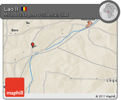 Shaded Relief 3D Map of Lao II