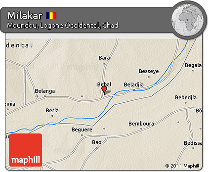 Shaded Relief 3D Map of Milakar