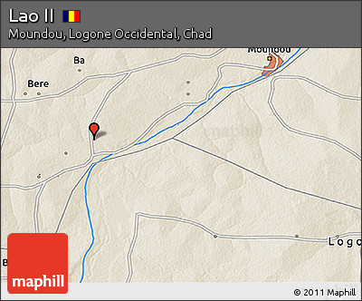Shaded Relief 3D Map of Lao II