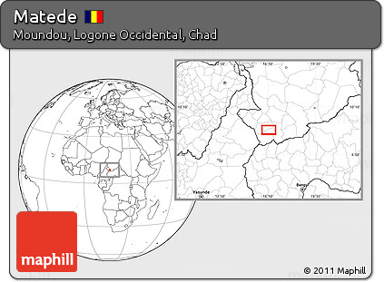 Blank Location Map of Matede