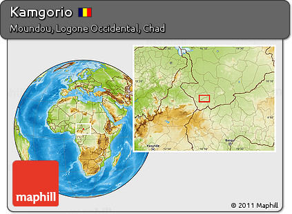 Physical Location Map of Kamgorio