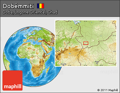 Physical Location Map of Dobémmiti