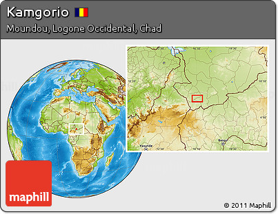 Physical Location Map of Kamgorio