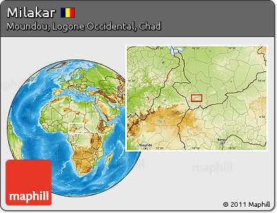 Physical Location Map of Milakar