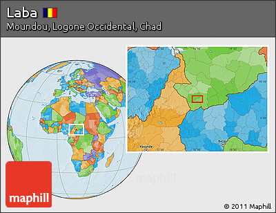 Political Location Map of Laba