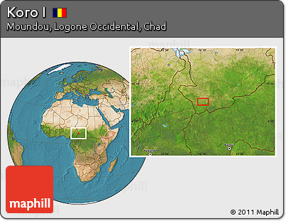 Satellite Location Map of Koro I