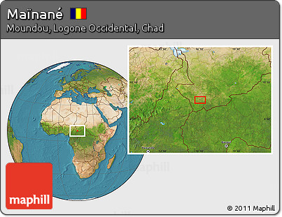 Satellite Location Map of Maïnané