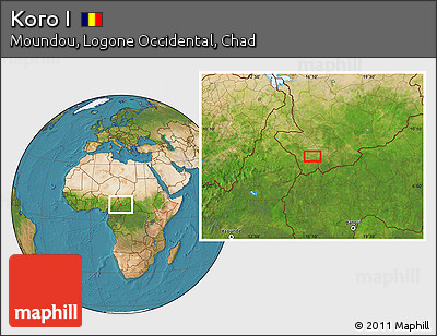 Satellite Location Map of Koro I