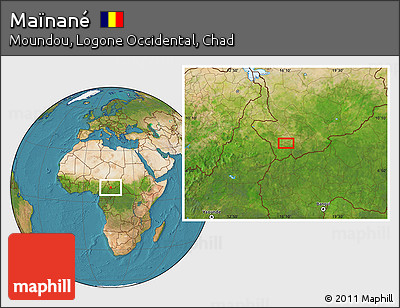 Satellite Location Map of Maïnané